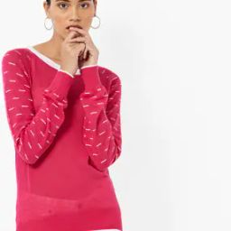 Knitted Pullover with Raglan Sleeves-image-61