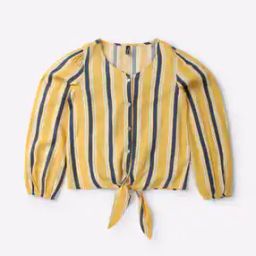 Striped Tie-Up Top-image-17