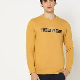 Structure Printed Crew-Neck Sweatshirt-image-14