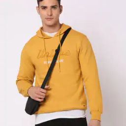 Typographic Embossed Slim Fit Hoodie-image-87
