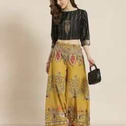 Women Printed Flared Palazzos-picture-22