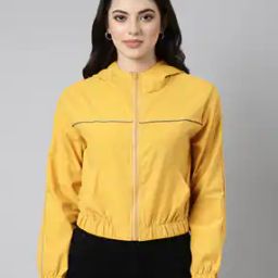 Women Zip-Front Oversized Fit Bomber Jacket-image-16