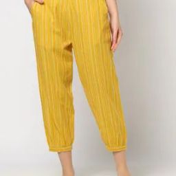 Women Striped Relaxed Fit Pants-image-86