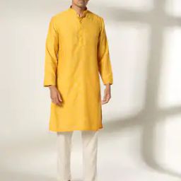 Men Printed Slim Fit Kurta-image-96