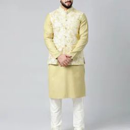 Men Floral Print Nehru Jacket with Mandarin Collar-picture-41