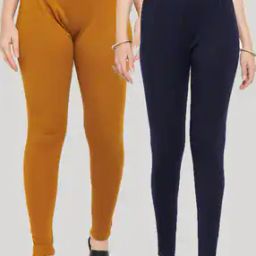 Pack of 2 Leggings with Elasticated Waist-image-35