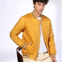 Men Quilted Slim Fit Bomber Jacket-image-98