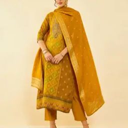 Women Embellished Straight Kurta with Pants & Dupatta-image-15