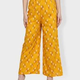 Printed Palazzos with Elasticated Waistband-picture-20