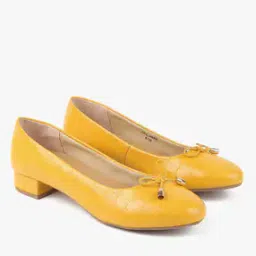 Quilted Pumps with Bow Accent-image-5