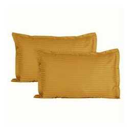Set of 2 200 TC Striped Pillow Covers-image-1