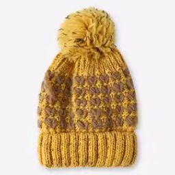 Crochet-Knit Beanie with Pom-Pom-16