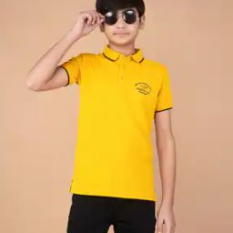 Boys Typographic Polo T-Shirt-image-10