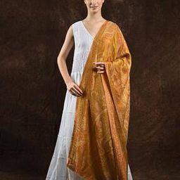 Women Art Silk Reversible Floral Stole-image-40