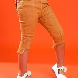Girl Slim Fit Jeggings with Elasticated Waist-image-93
