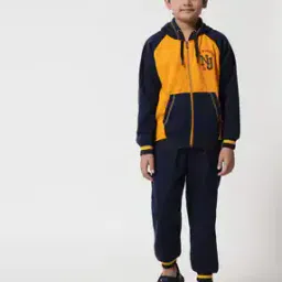Colourblock Tracksuit with Elasticated Waist-image-39