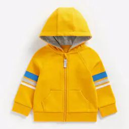 Zip-Front Hoodie with Stripes-picture-21