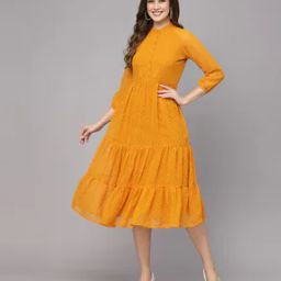 Swiss Dot Tiered Dress-image-42