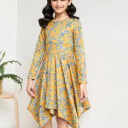 Floral Print Fit & Flare Dress-image-68