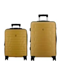 Men Set of 2 Striped Trolley Bags with TSA Lock-13