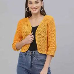 Knitted Crop Shrug-44