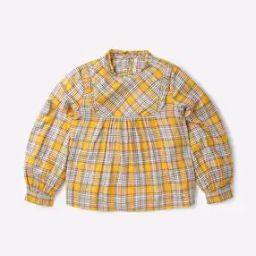 Checked Round-Neck Top-32