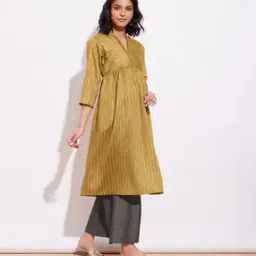 Striped Kurta Suit Set-image-43
