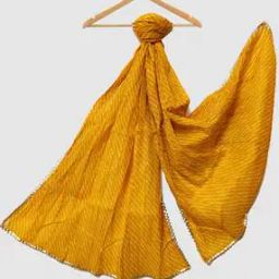 Women Printed Dupatta with Lace Border-picture-10