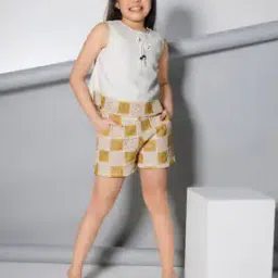 Girls Crochet Shorts & Top Set-image-89