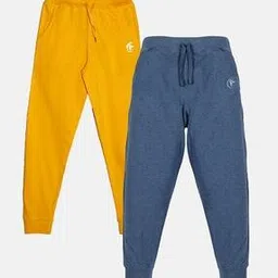kiddopanti Boys Pack of 2 Joggers with Elasticated Drawstring Waist-picture-35