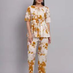 Tie-Dye Gathered Top & Pant Set-picture-29