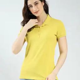 Women Regular Fit Polo T-Shirt-image-3
