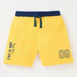 Boys Typographic Print Cotton Shorts-image-34