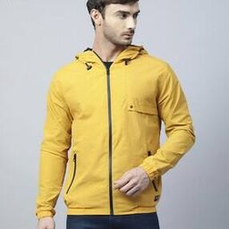 Men Regular Fit Zip-Front Hooded Bomber Jacket-image-64