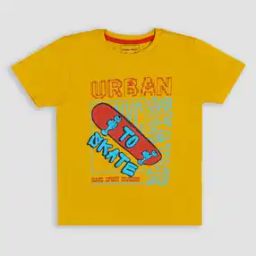 Boys Regular Fit Printed Crew-Neck T-Shirt-image-3