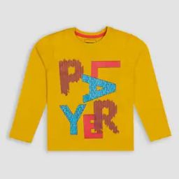 Boys Regular Fit Printed Crew-Neck T-Shirt-image-4