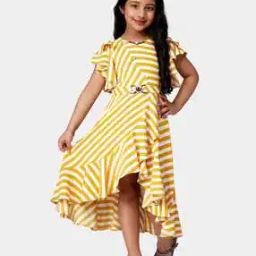 Stripes Fit and Flare Dress-33