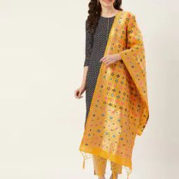 Woven Dupatta with Tassels-picture-53
