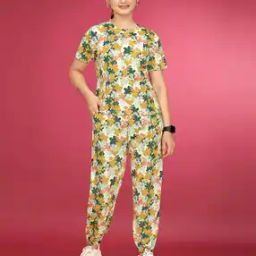 Floral Print T-Shirt & Pyjamas Set-image-76