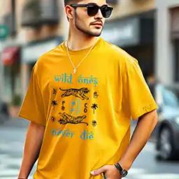 Men Printed Loose Fit Round-Neck T-Shirt -picture-13