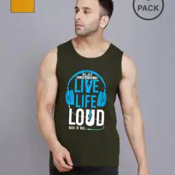 Men Pack of 2 Typographic Print Sleeveless Vests-picture-7