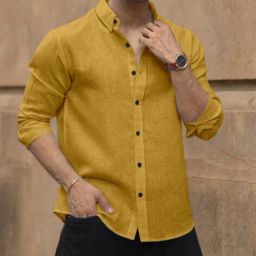 bombay begum Men Self-design Regular Fit Shirt image 1