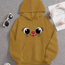 Graphic Print Hoodie with Kangaroo Pockets-image-33