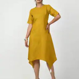 Round-Neck A-Line Kurta-image-0