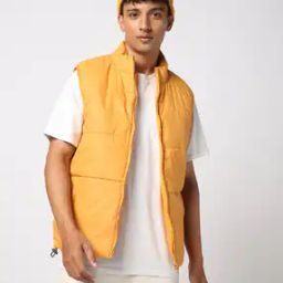 Men Quilted Regular Fit Gilet-image-11