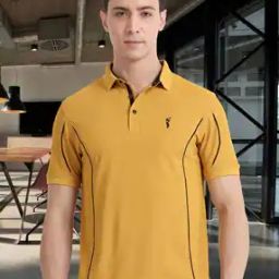 Men Regular Fit Polo T-Shirt-image-81