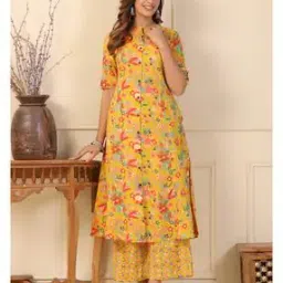 Floral Print A-line Kurta Set-picture-35