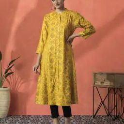  Women Viscose Rayon Floral Kurta-image-69