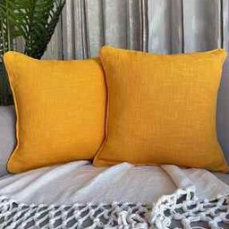 Set of 2 Square-Shaped Cushion Covers 16"x16 -image-6
