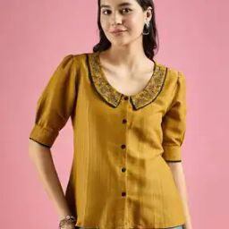 Women Embroidered Regular Fit Top-image-79